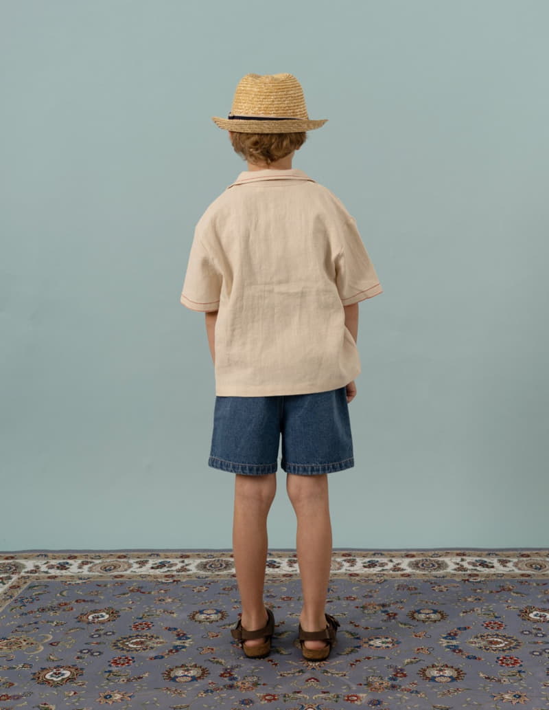 Le Bev - Korean Children Fashion - #discoveringself - Boy Denim Shorts - 4