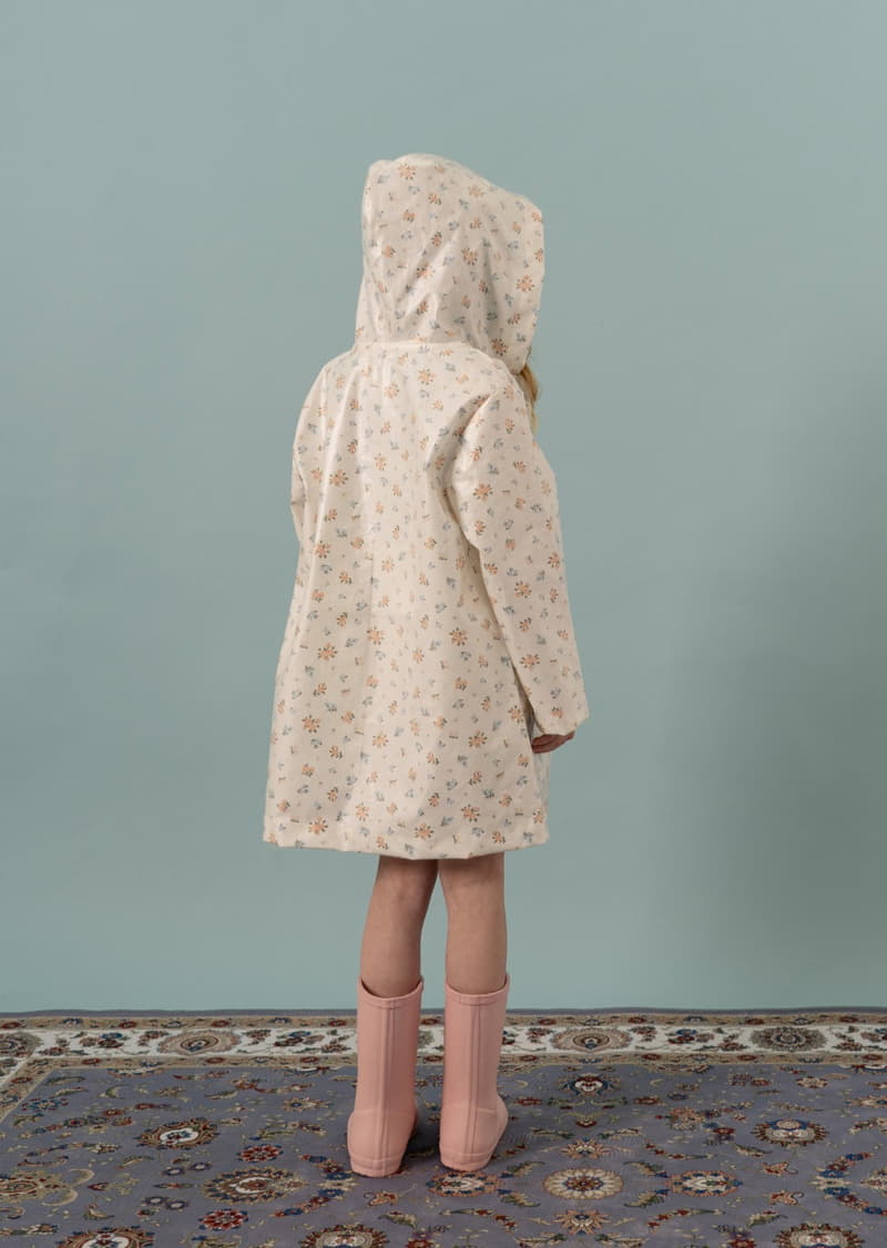 Le Bev - Korean Children Fashion - #kidzfashiontrend - Foral Raincoat - 2