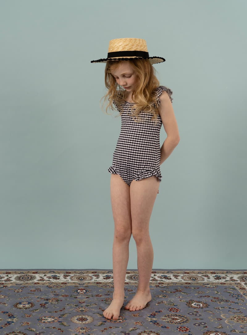 Le Bev - Korean Children Fashion - #minifashionista - Check Swim Bodysuit