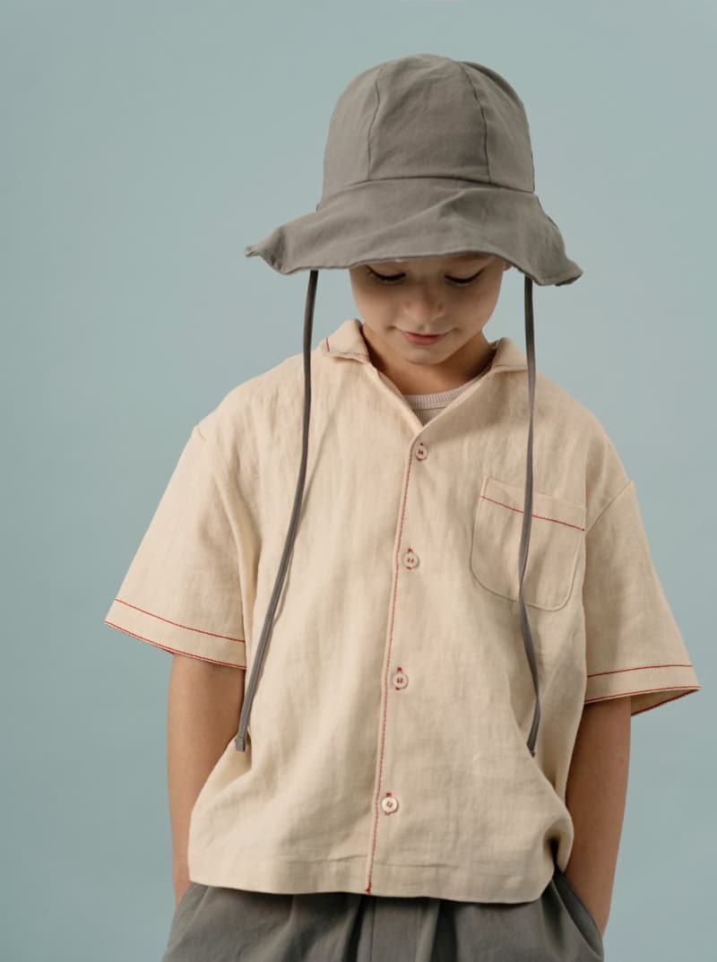 Le Bev - Korean Children Fashion - #todddlerfashion - Linen Stitch Shirt - 2