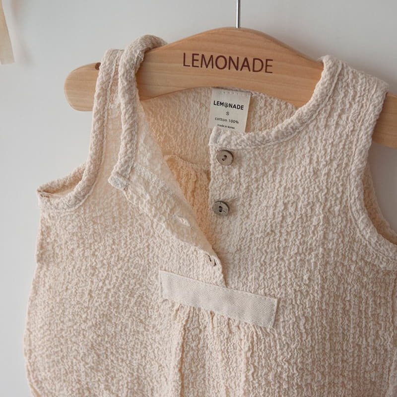 Lemonade - Korean Baby Fashion - #babyoutfit - Waffle Bodysuit Set - 3