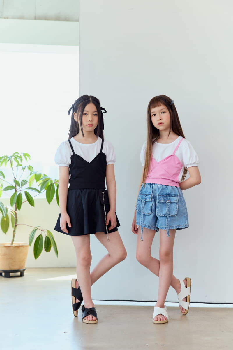 Lilas - Korean Children Fashion - #childofig - BB Chain Skirt - 2