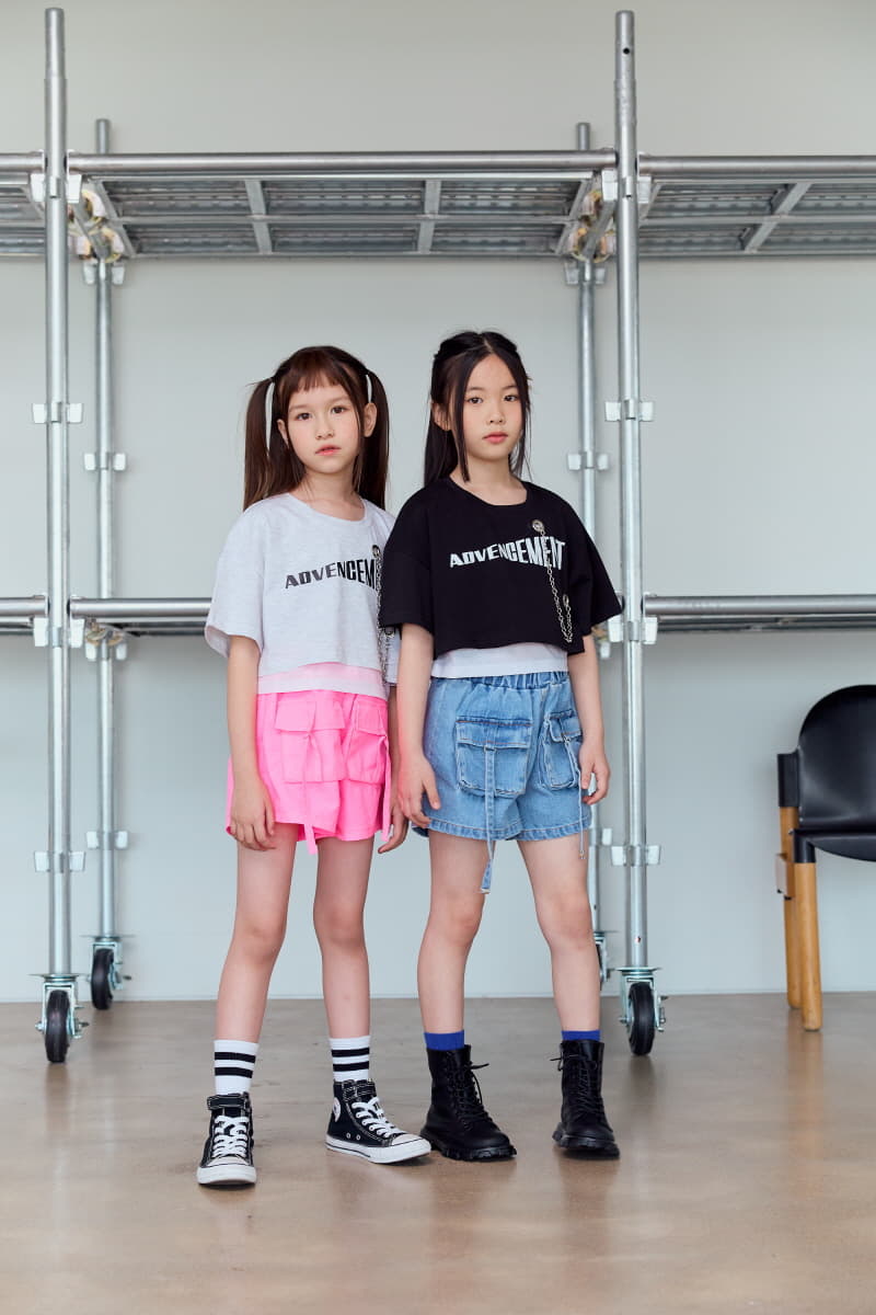 Lilas - Korean Children Fashion - #kidsshorts - Chain Tee - 9