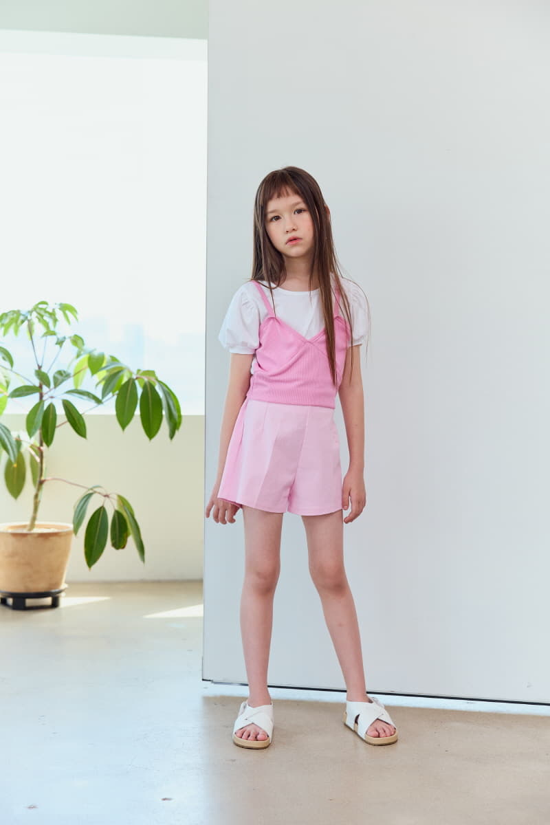 Lilas - Korean Children Fashion - #kidsshorts - Happy Layerd Tee - 2