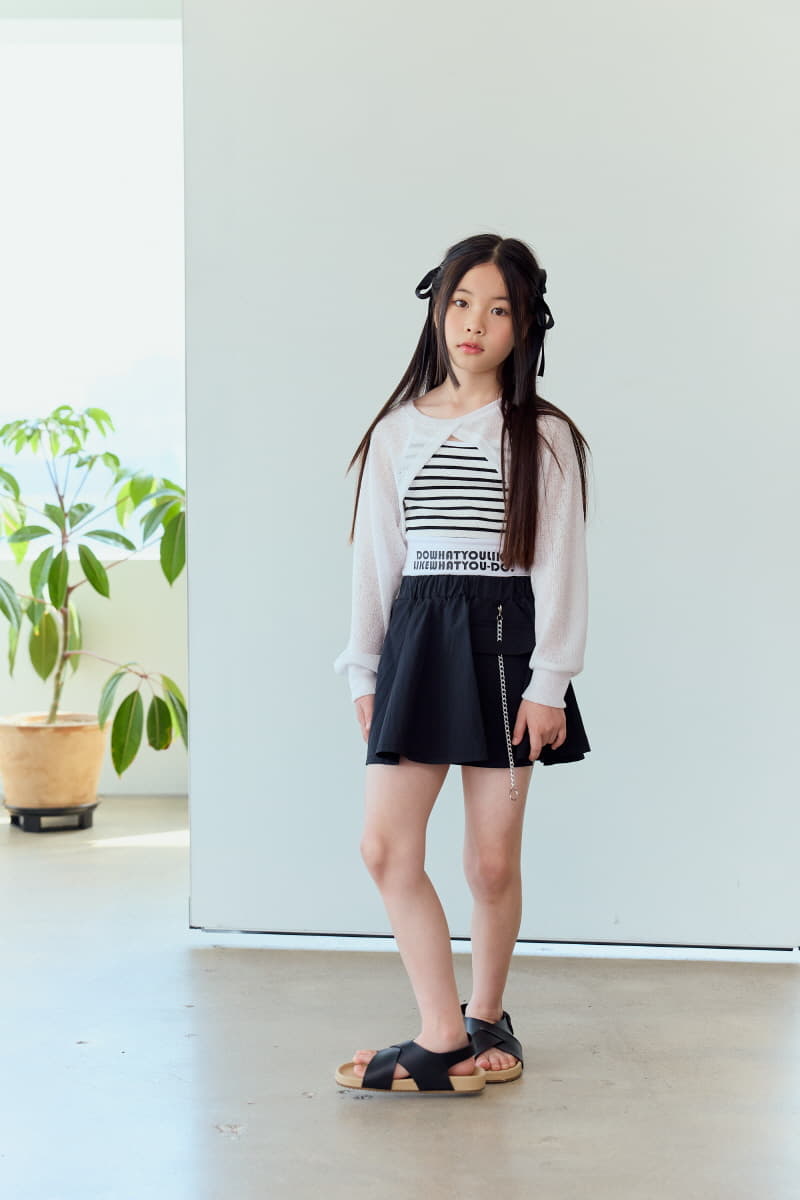 Lilas - Korean Children Fashion - #kidsstore - BB Chain Skirt - 8