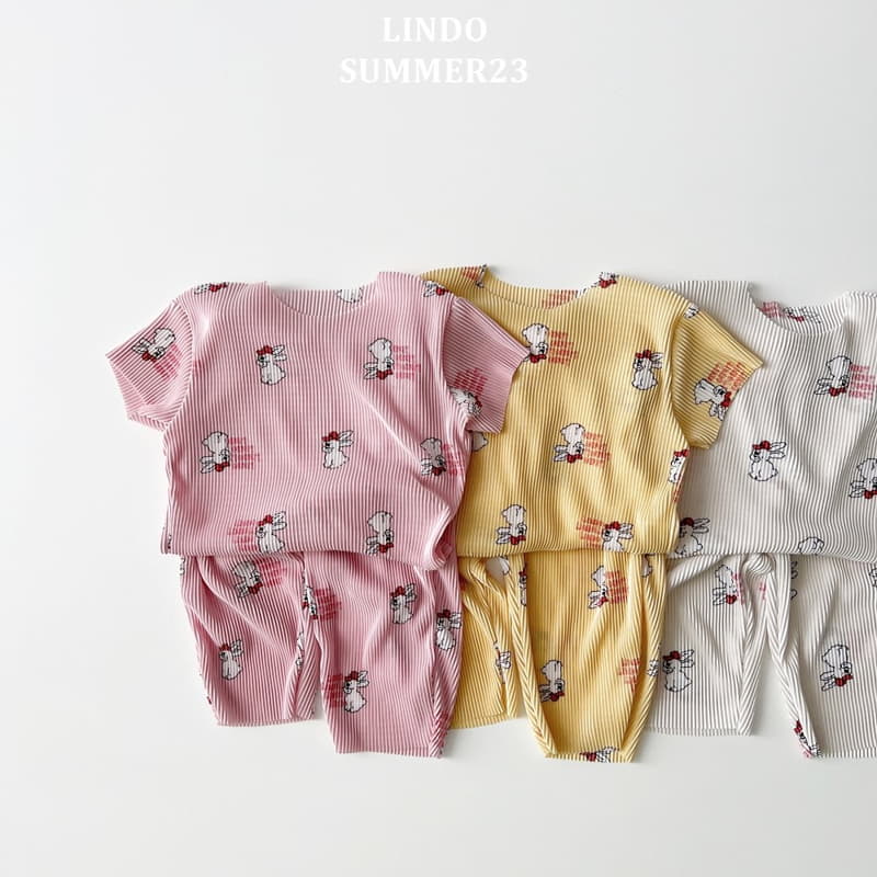 Lindo - Korean Children Fashion - #childofig - Pleats Rabbit Top Bottom Set - 8