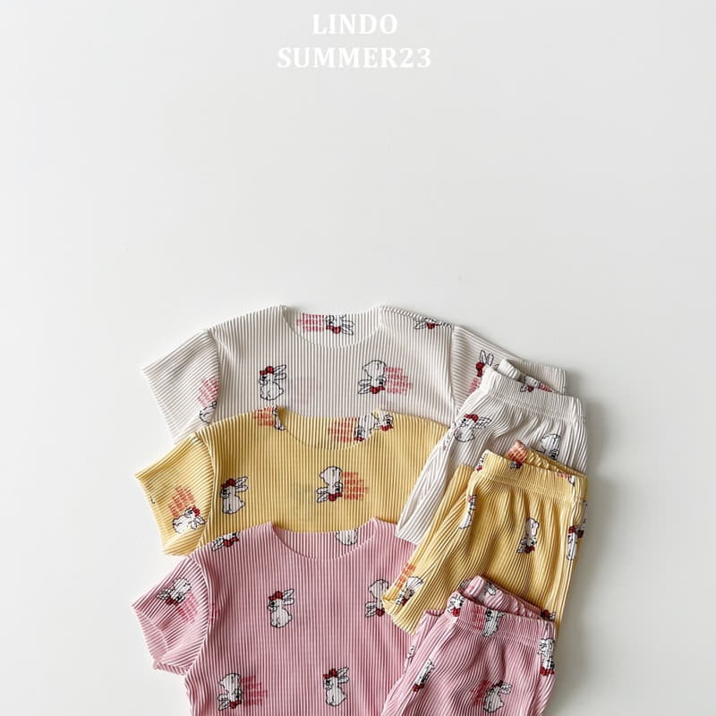 Lindo - Korean Children Fashion - #childofig - Pleats Rabbit Top Bottom Set - 9
