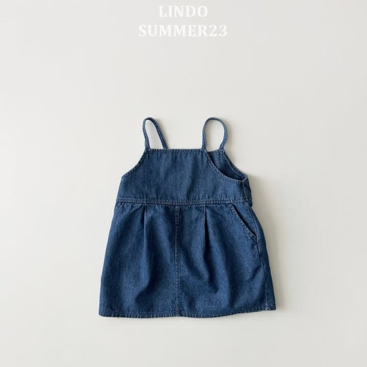 Lindo - Korean Children Fashion - #fashionkids - Denim Dungarees One-piece - 2