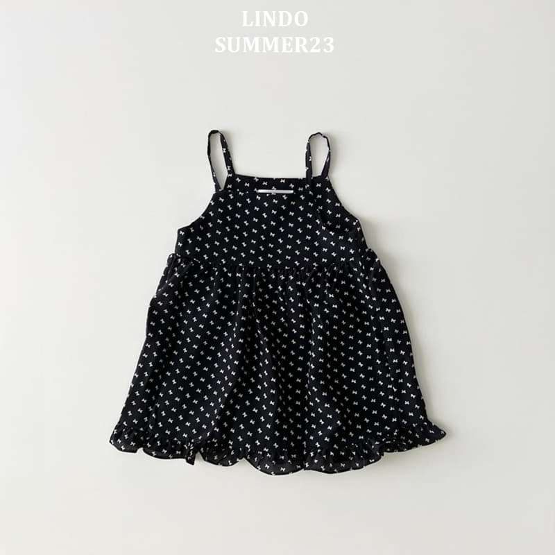 Lindo - Korean Children Fashion - #kidsshorts - Frill Ribbon One-piece - 2