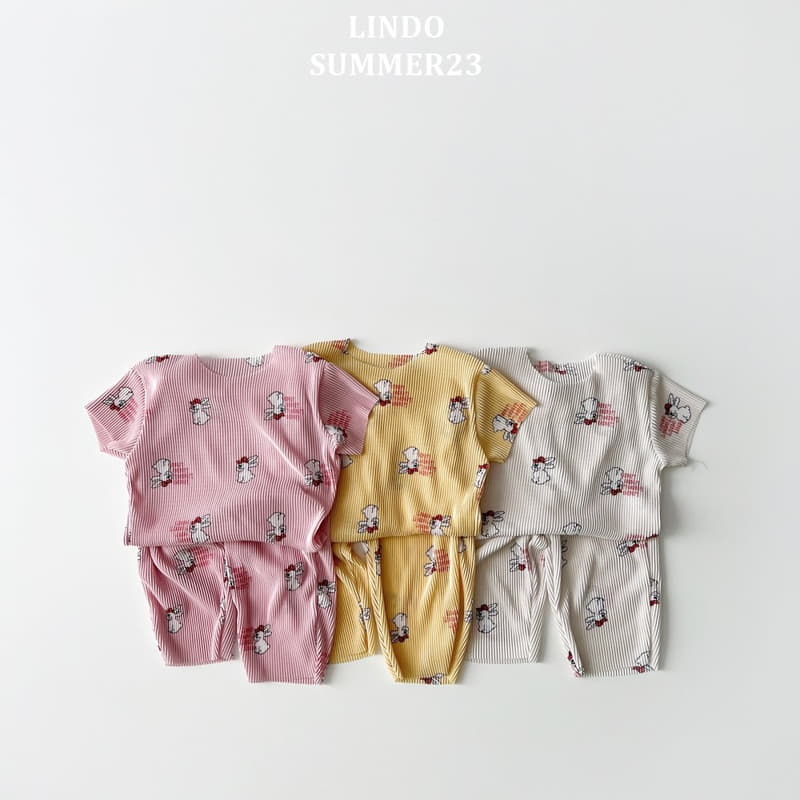 Lindo - Korean Children Fashion - #kidsstore - Pleats Rabbit Top Bottom Set
