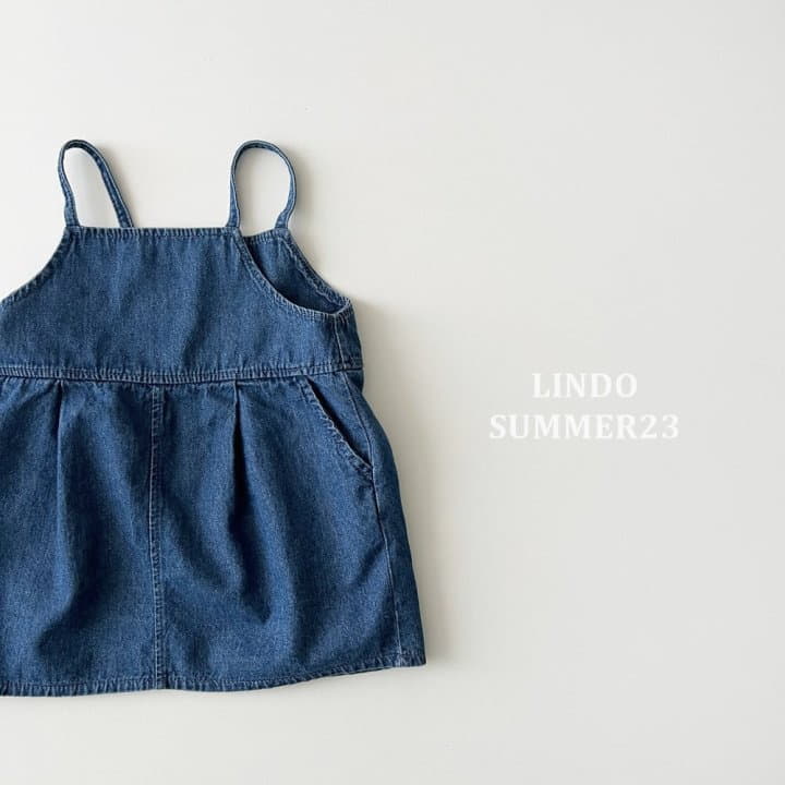 Lindo - Korean Children Fashion - #kidzfashiontrend - Denim Dungarees One-piece - 5
