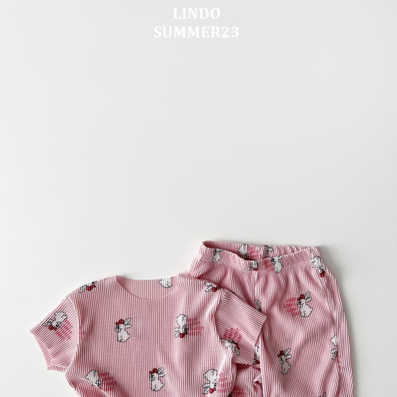 Lindo - Korean Children Fashion - #kidzfashiontrend - Pleats Rabbit Top Bottom Set - 2