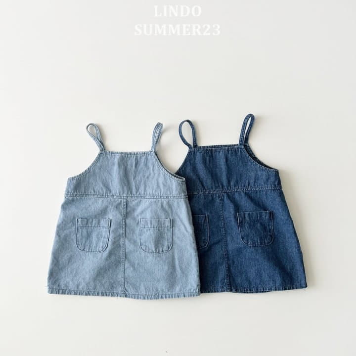 Lindo - Korean Children Fashion - #minifashionista - Denim Dungarees One-piece - 9