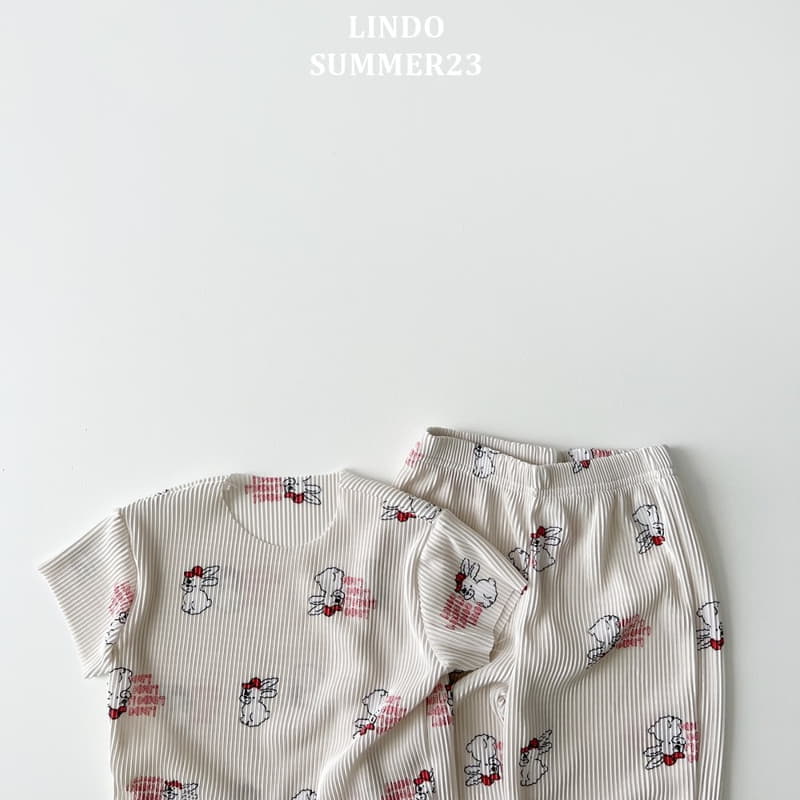 Lindo - Korean Children Fashion - #minifashionista - Pleats Rabbit Top Bottom Set - 6