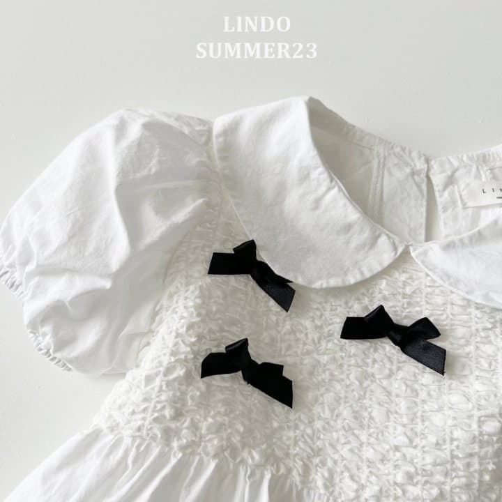 Lindo - Korean Children Fashion - #prettylittlegirls - Tiffani Ribbon One-piece - 4