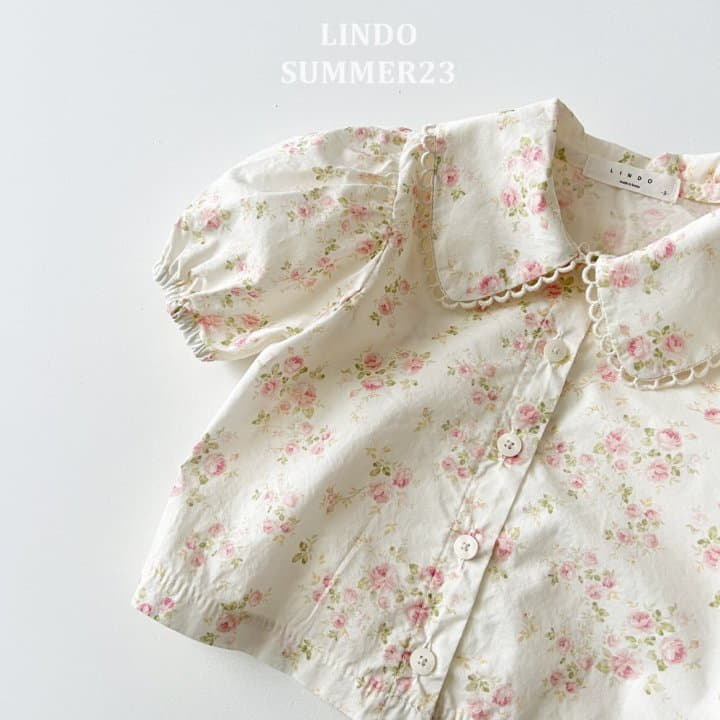 Lindo - Korean Children Fashion - #toddlerclothing - Vintage Rose Blouse - 6