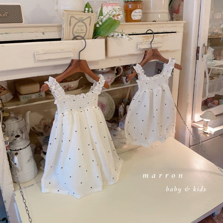 Marron Kid - Korean Baby Fashion - #onlinebabyshop - Bebe Chiffon Bodysuit - 10