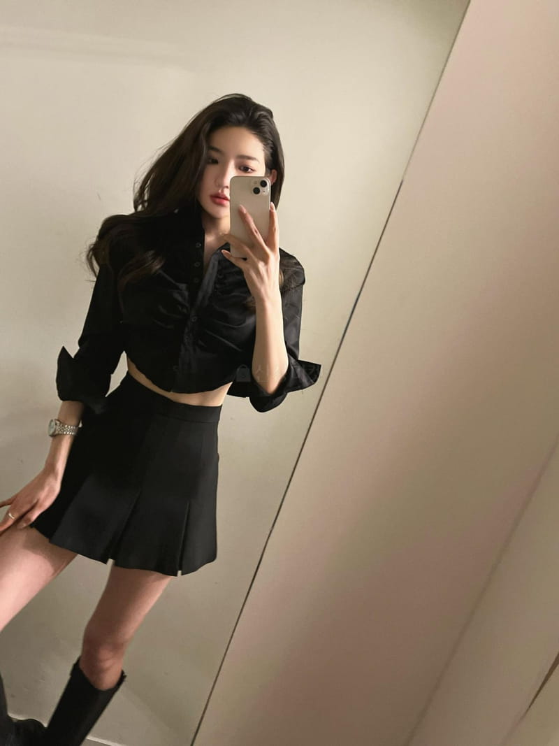 Marron - Korean Women Fashion - #momslook - Mini Pleats Skirt - 3