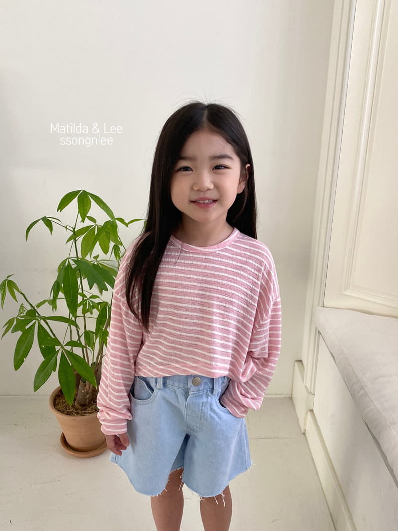 Matilda & Lee - Korean Children Fashion - #Kfashion4kids - Wide Denim Shorts - 5