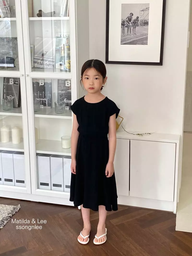 Matilda & Lee - Korean Children Fashion - #Kfashion4kids - Slit One-piece - 2