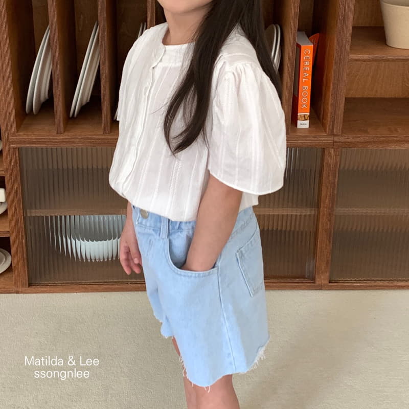 Matilda & Lee - Korean Children Fashion - #childrensboutique - Lace Wrinkle Blouse - 7