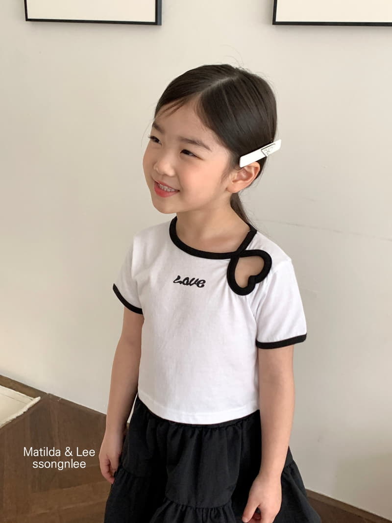 Matilda & Lee - Korean Children Fashion - #childrensboutique - Heart Piping Tee - 6