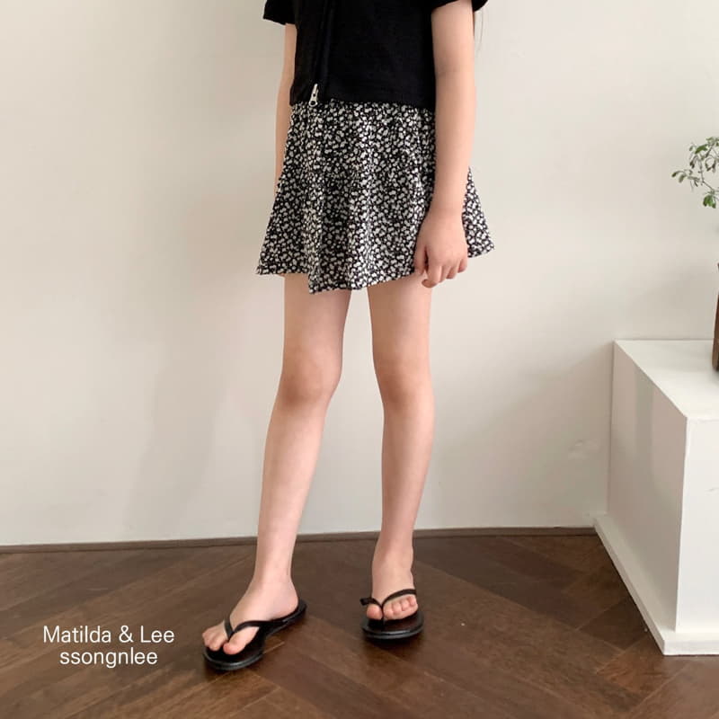 Matilda & Lee - Korean Children Fashion - #fashionkids - Flower Shirring Skirt Shorts - 11