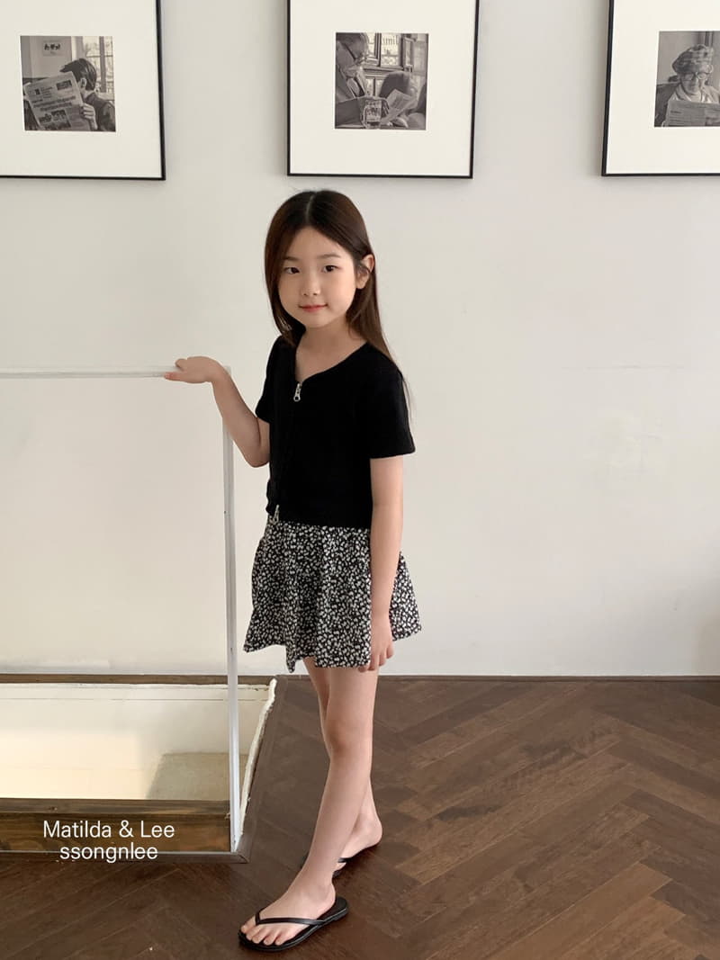 Matilda & Lee - Korean Children Fashion - #kidsshorts - Flower Shirring Skirt Shorts - 12