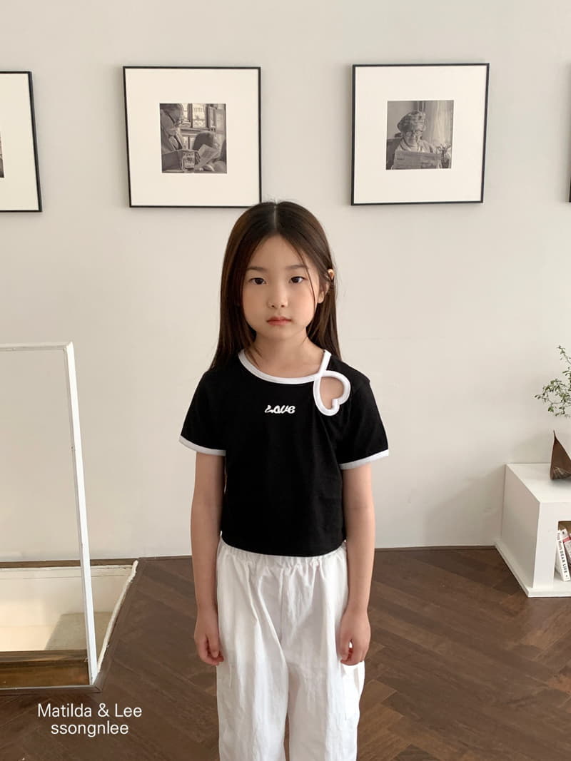 Matilda & Lee - Korean Children Fashion - #kidsshorts - Heart Piping Tee - 10