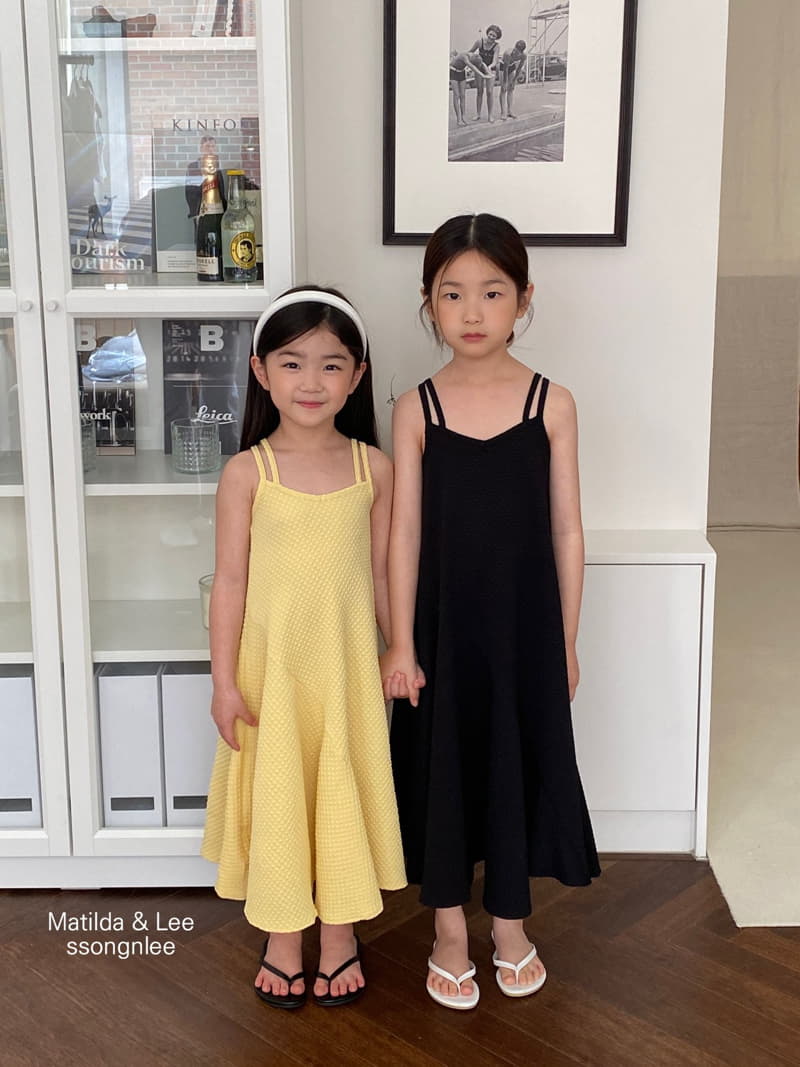 Matilda & Lee - Korean Children Fashion - #kidzfashiontrend - String Whole One-piece - 2