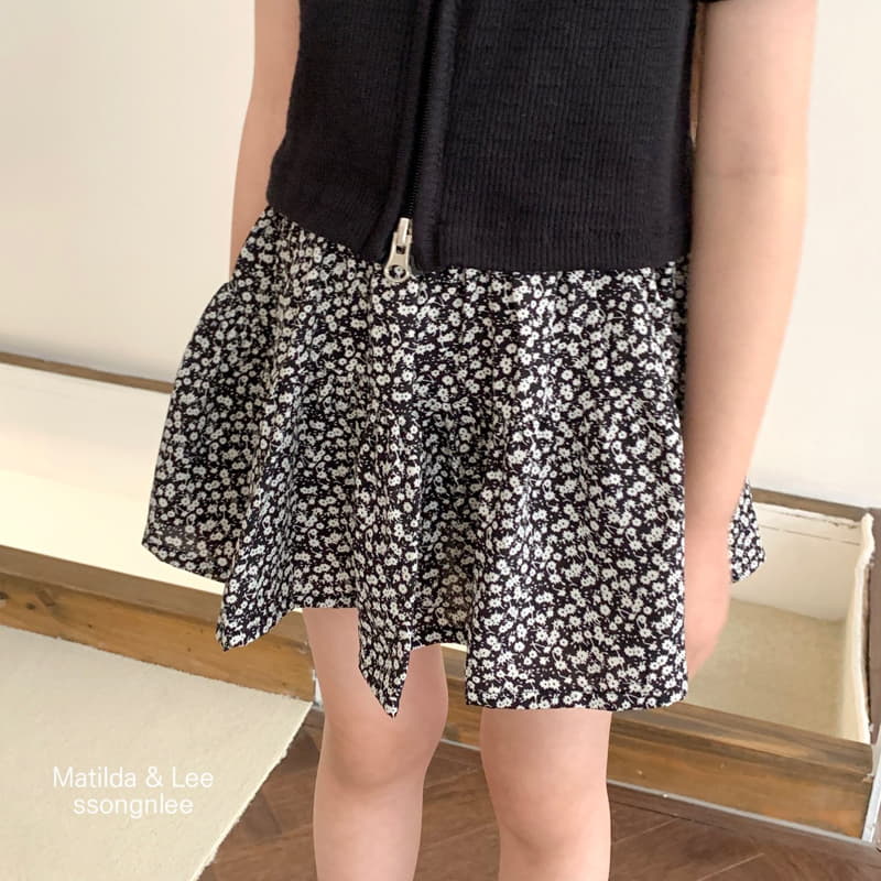 Matilda & Lee - Korean Children Fashion - #magicofchildhood - Flower Shirring Skirt Shorts