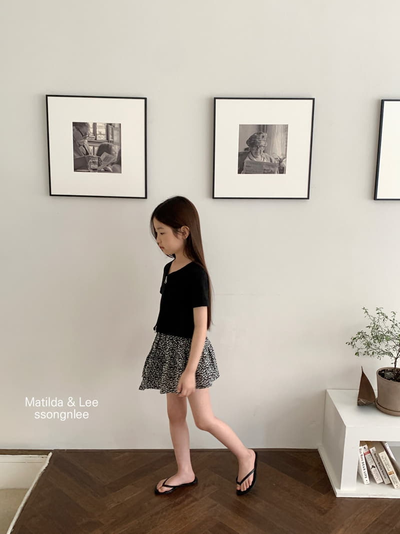 Matilda & Lee - Korean Children Fashion - #minifashionista - Flower Shirring Skirt Shorts - 2