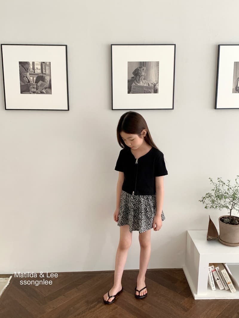 Matilda & Lee - Korean Children Fashion - #prettylittlegirls - Flower Shirring Skirt Shorts - 3