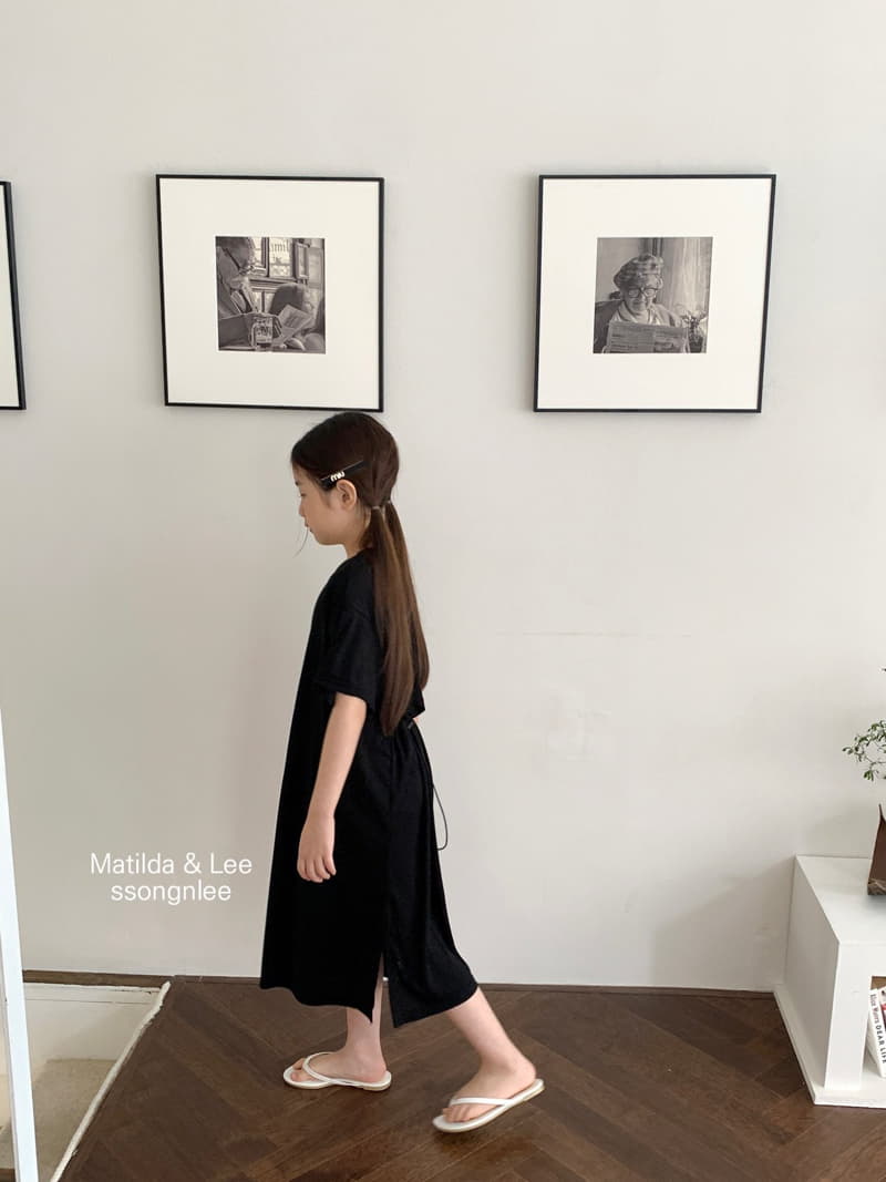 Matilda & Lee - Korean Children Fashion - #prettylittlegirls - String Slit One-piece - 6
