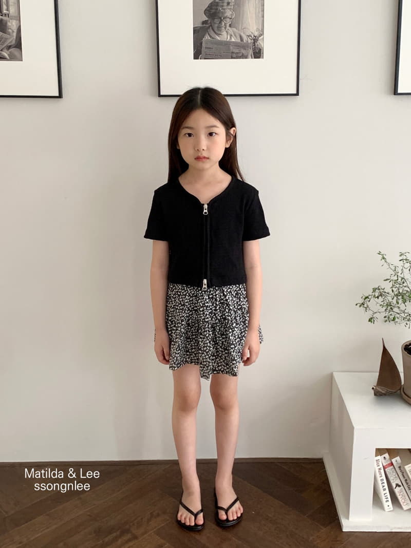 Matilda & Lee - Korean Children Fashion - #stylishchildhood - Flower Shirring Skirt Shorts - 6