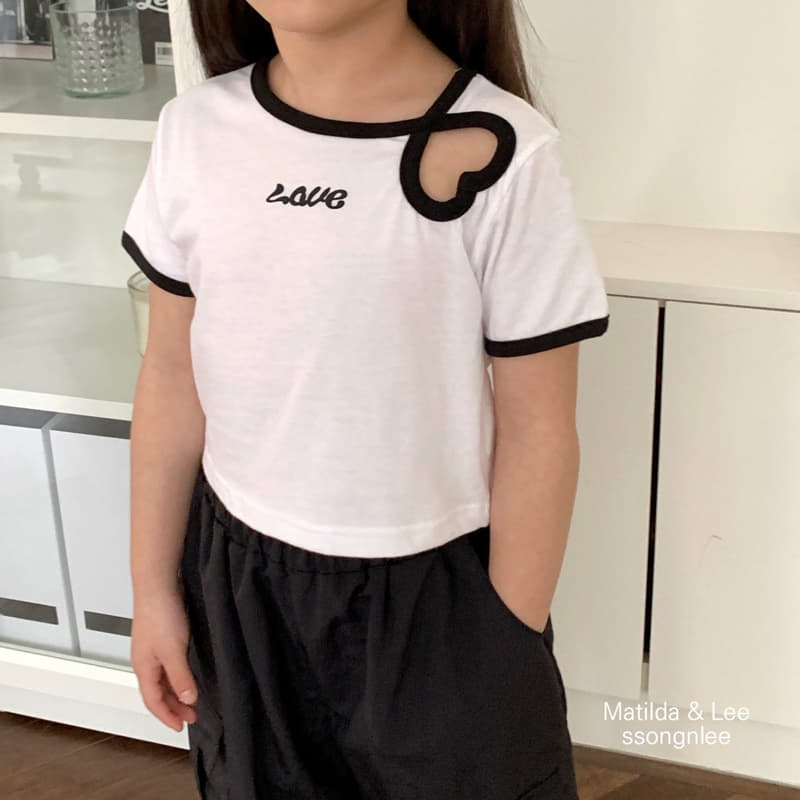 Matilda & Lee - Korean Children Fashion - #toddlerclothing - Heart Piping Tee - 4