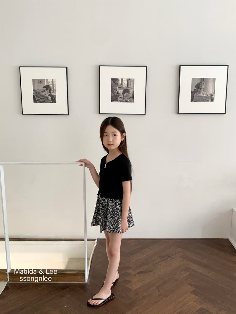 Matilda & Lee - Korean Children Fashion - #prettylittlegirls - Flower Shirring Skirt Shorts - 4