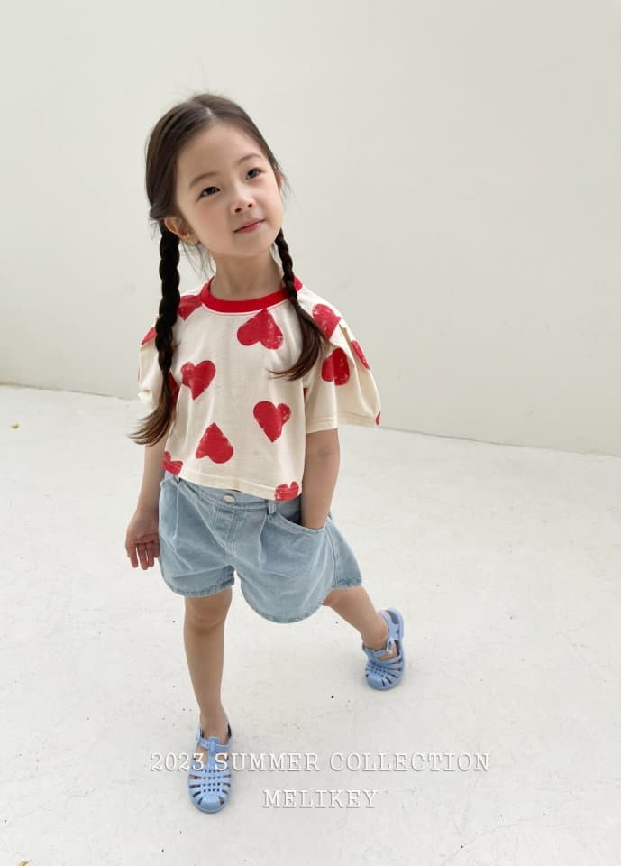 Melikey - Korean Children Fashion - #Kfashion4kids - Love Crop Tee - 2