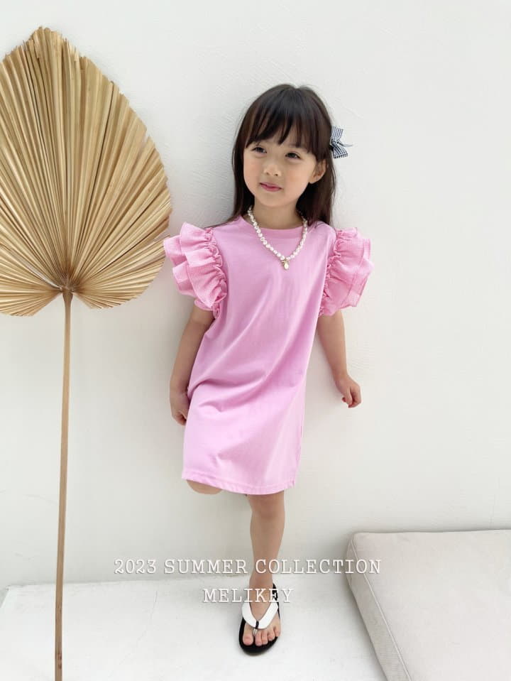 Melikey - Korean Children Fashion - #Kfashion4kids - Double Frill One-piece