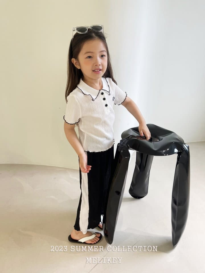 Melikey - Korean Children Fashion - #childofig - Collar Pleats Tee - 12