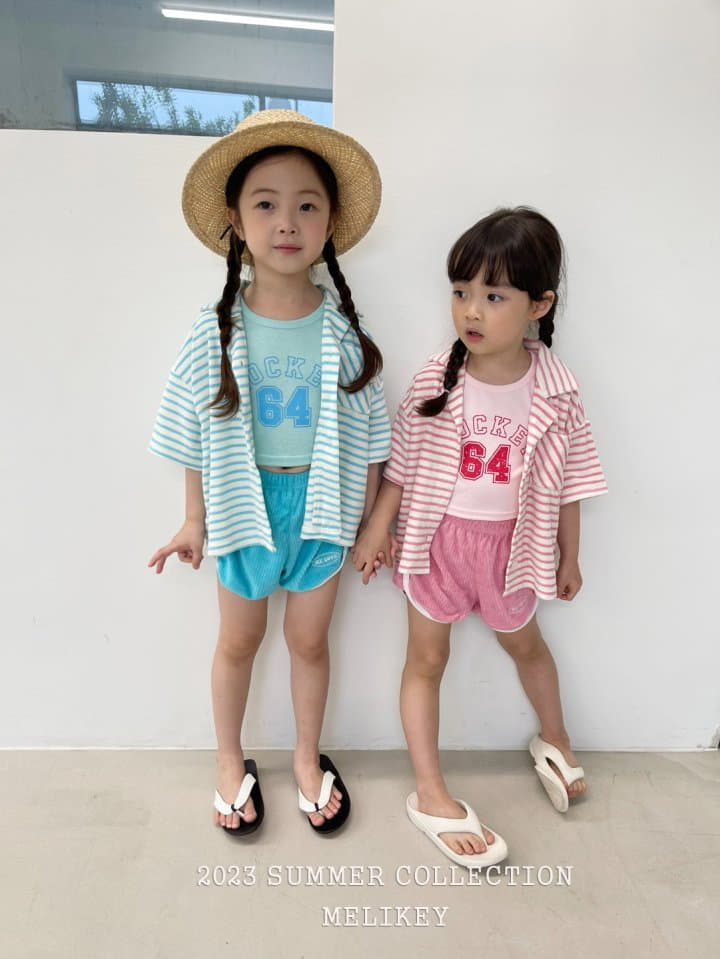 Melikey - Korean Children Fashion - #designkidswear - Stripes Terry Shirt - 7
