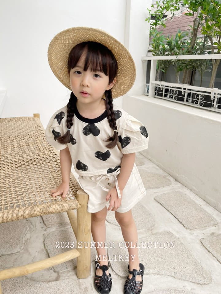 Melikey - Korean Children Fashion - #designkidswear - Love Crop Tee - 10