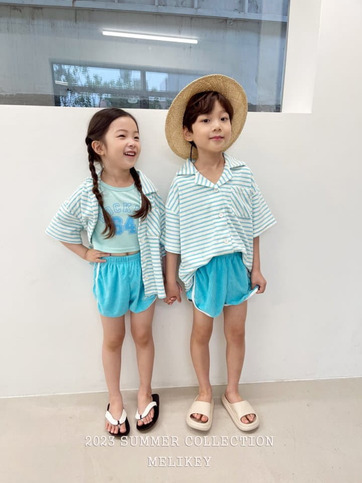 Melikey - Korean Children Fashion - #discoveringself - Stripes Terry Shirt - 8
