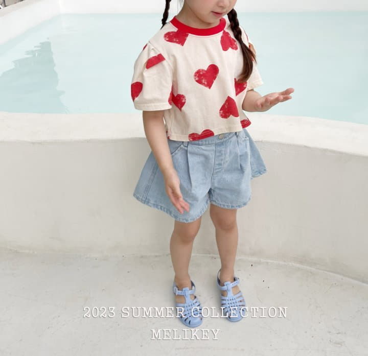 Melikey - Korean Children Fashion - #discoveringself - Love Crop Tee - 11