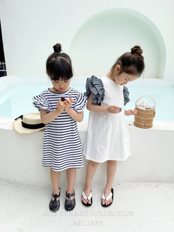 Melikey - Korean Children Fashion - #discoveringself - Stripes Frill One-piece - 9