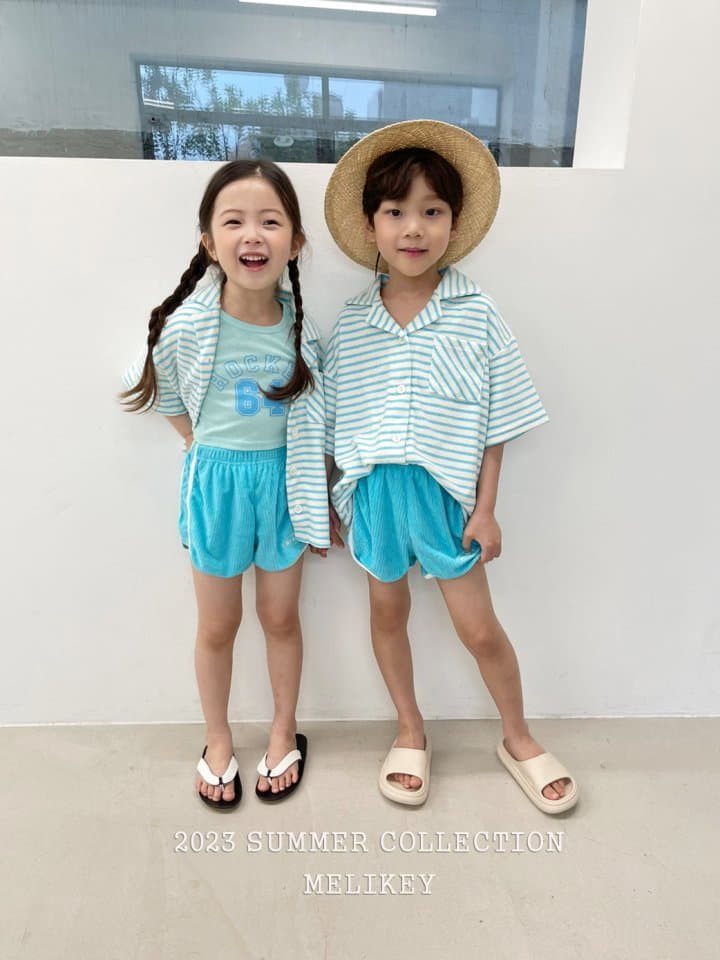 Melikey - Korean Children Fashion - #fashionkids - Stripes Terry Shirt - 9