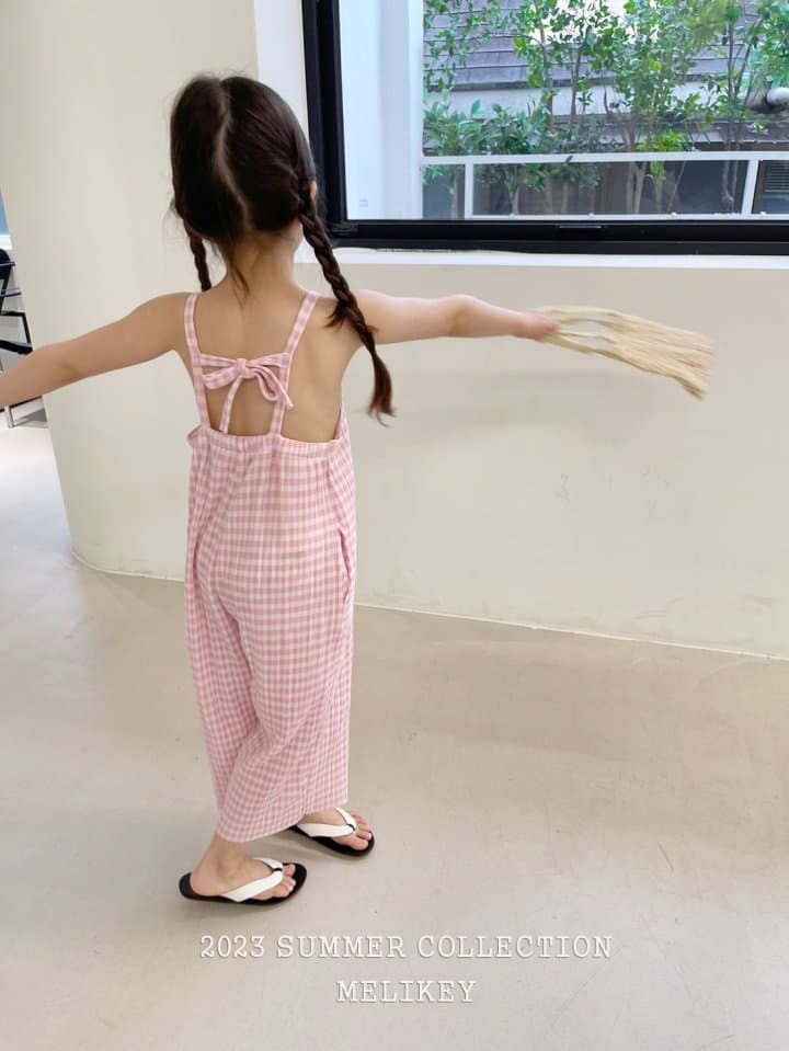 Melikey - Korean Children Fashion - #kidsstore - Pleats Jumpsuit - 3