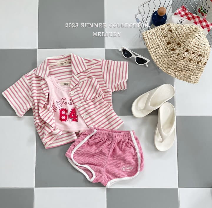 Melikey - Korean Children Fashion - #kidsstore - Stripes Terry Shirt - 11