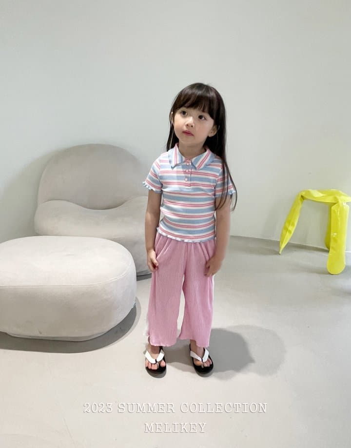 Melikey - Korean Children Fashion - #kidsstore - Color Pleats Pants - 3