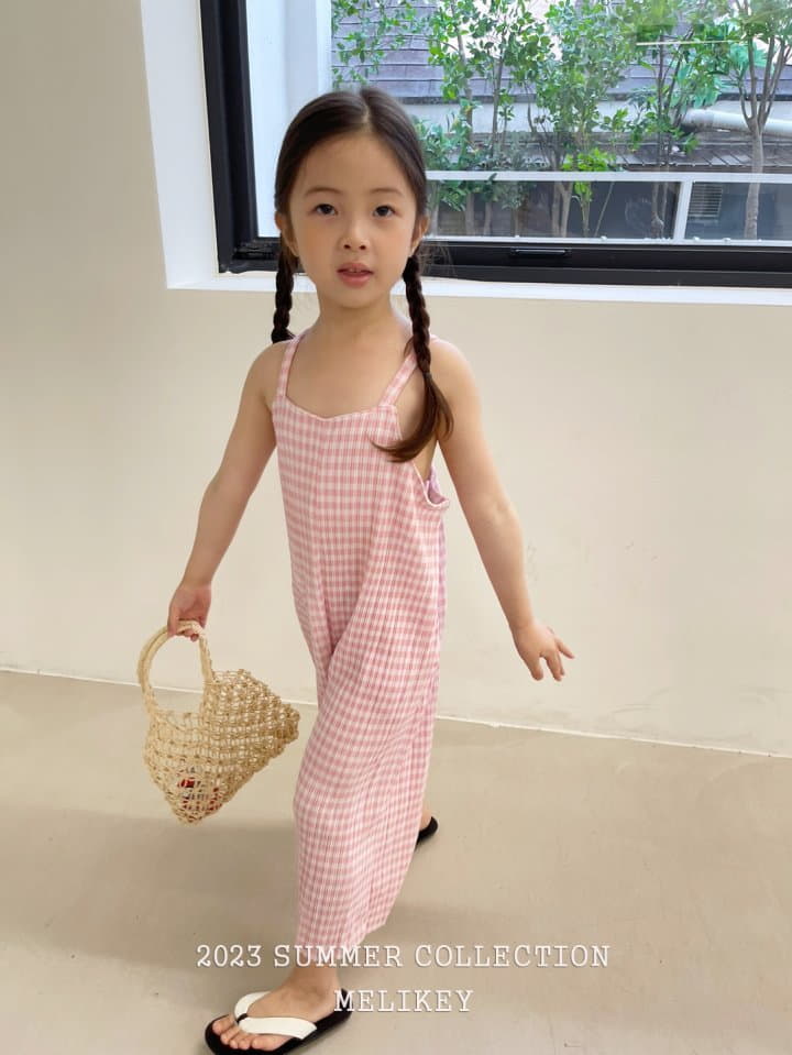 Melikey - Korean Children Fashion - #kidsstore - Pleats Jumpsuit - 4